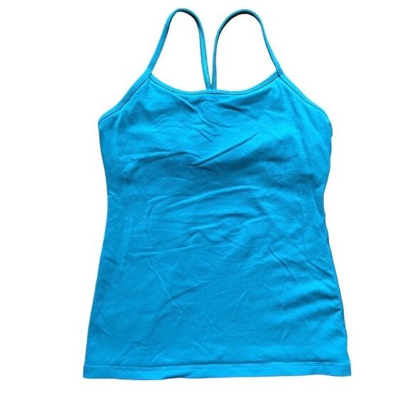 Lululemon Power Y Tank *Luon Light Beaming Blue size 8 - Picture 7 of 7